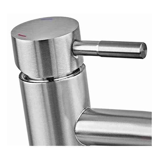 Змішувач Armata SUS-001-B із нержавіючої сталі для умивальника (CH6476) Харків