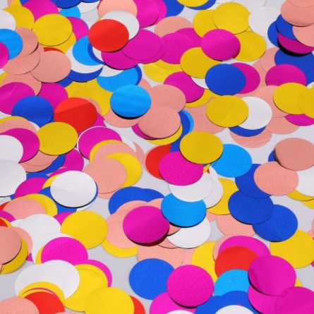 Конфетти в шарики круглые из фольги 10 г 25 мм разноцветный Киев - изображение 1