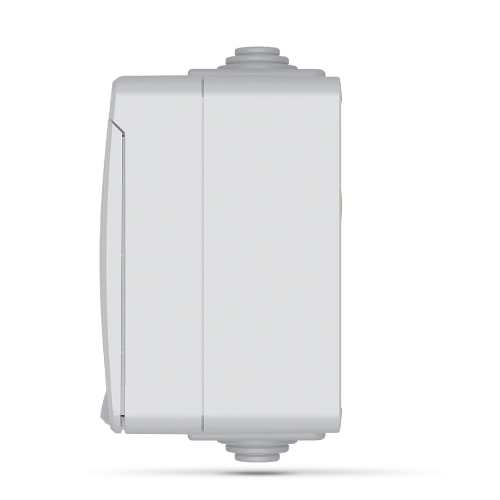 BINERA сірий Розетка зовнішня 3-а із заземленням IP65 Videx Житомир