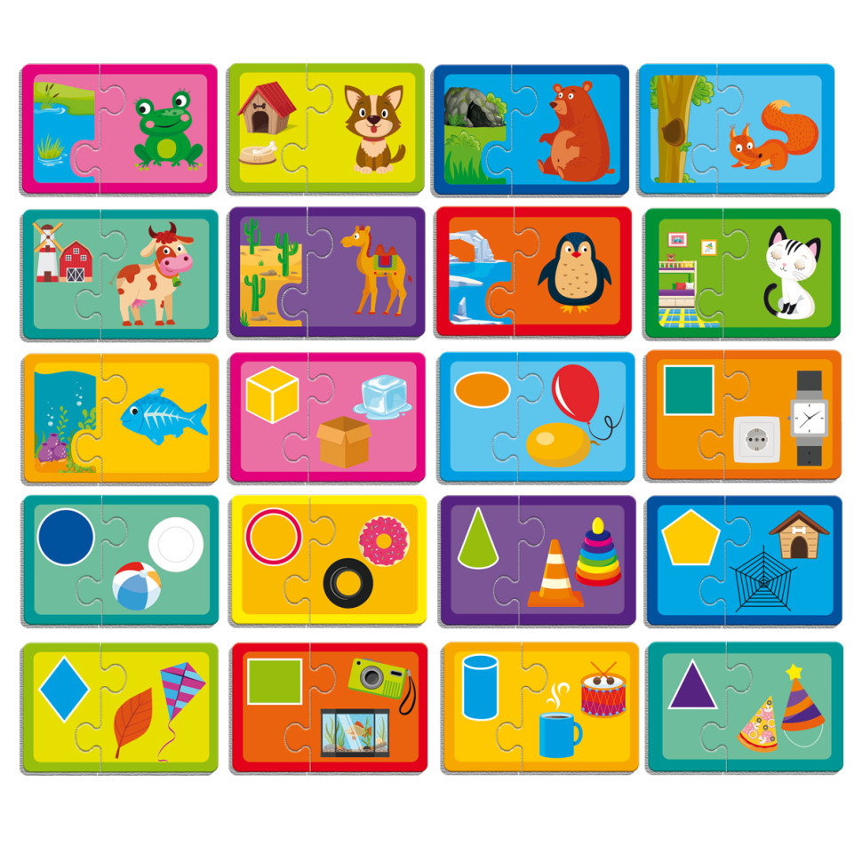 Пазли "Знайди пару. Хто де живе? На що схоже?" VT5003-03 Укр Вінниця - фото 2