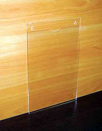 Карман EKOSTAR плоский вертикальный оргстекло А4  1,5-1,8-2 мм Киев