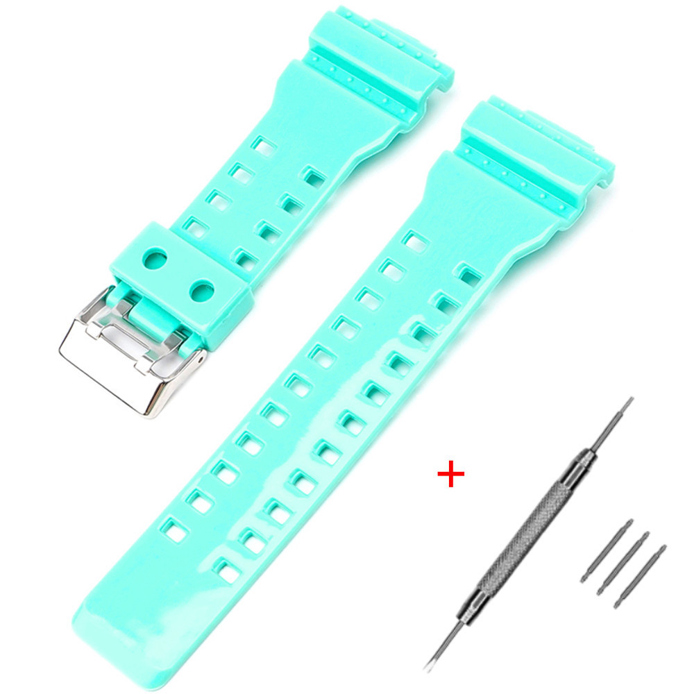 Ремінець для Casio G-Shock GA-100/110 Light Green-Glossy SI SBR Київ - фото 1