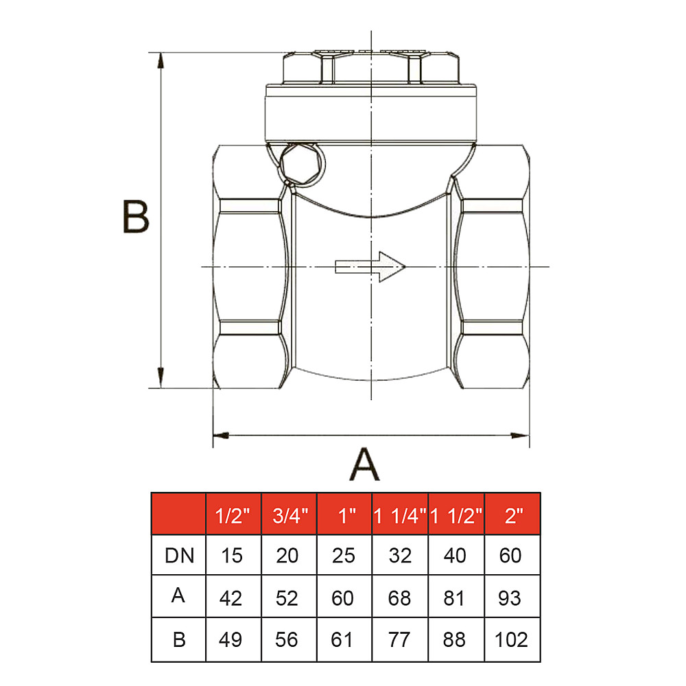 Клапан зворотного ходу води SOLOMON 3/4″ хлопавка 130 Луцьк - фото 3