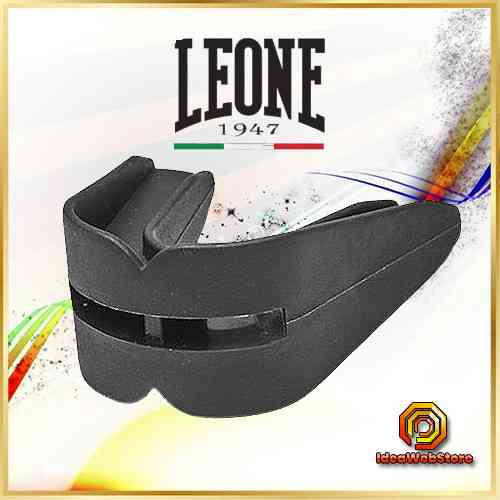 Капа боксерская Leone Double Black двухслойная защитная капа для MMA, бокса, кикбоксинга Киев