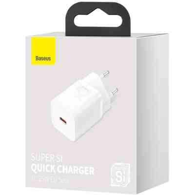 Зарядное устройство Baseus Super Si Quick Charger 1C White (CCSP020102) Винница
