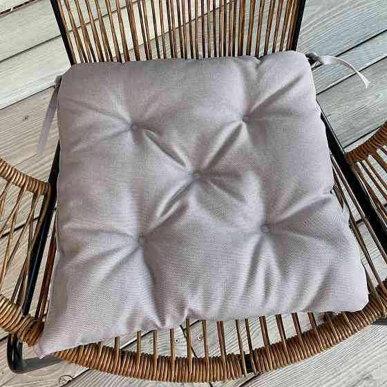 Подушка для стільців (38x38х5 см) Decorator Sawana колір світло-сірий 84-114 Київ