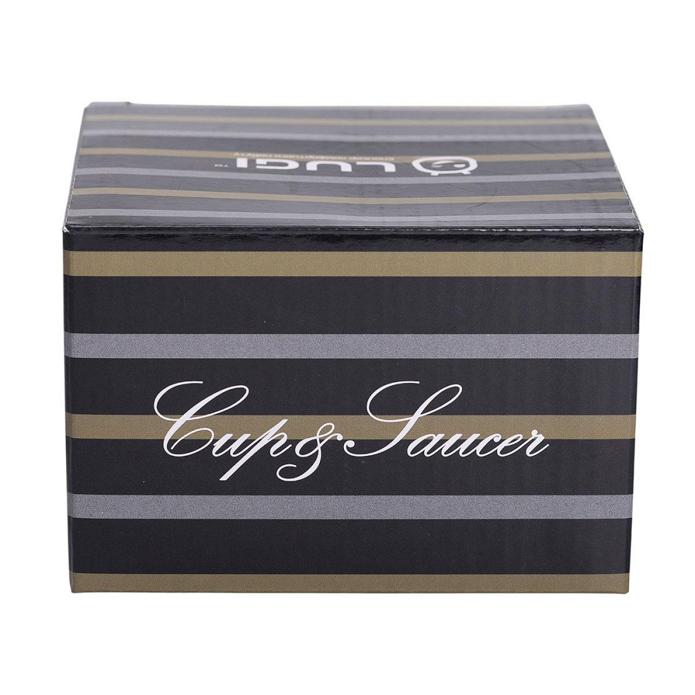 Фарфоровая чашка с черным блюдцем 200 мл RX-N24708BW Киев - изображение 4