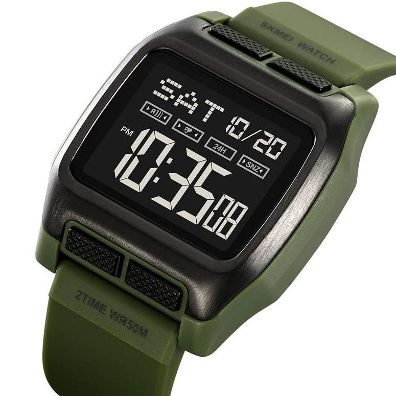 Годинники спортивні армійські SKMEI 2193AG, Брендові чоловічі годинники Захисні тактичні QC-11 Івано-Франківськ - фото 1