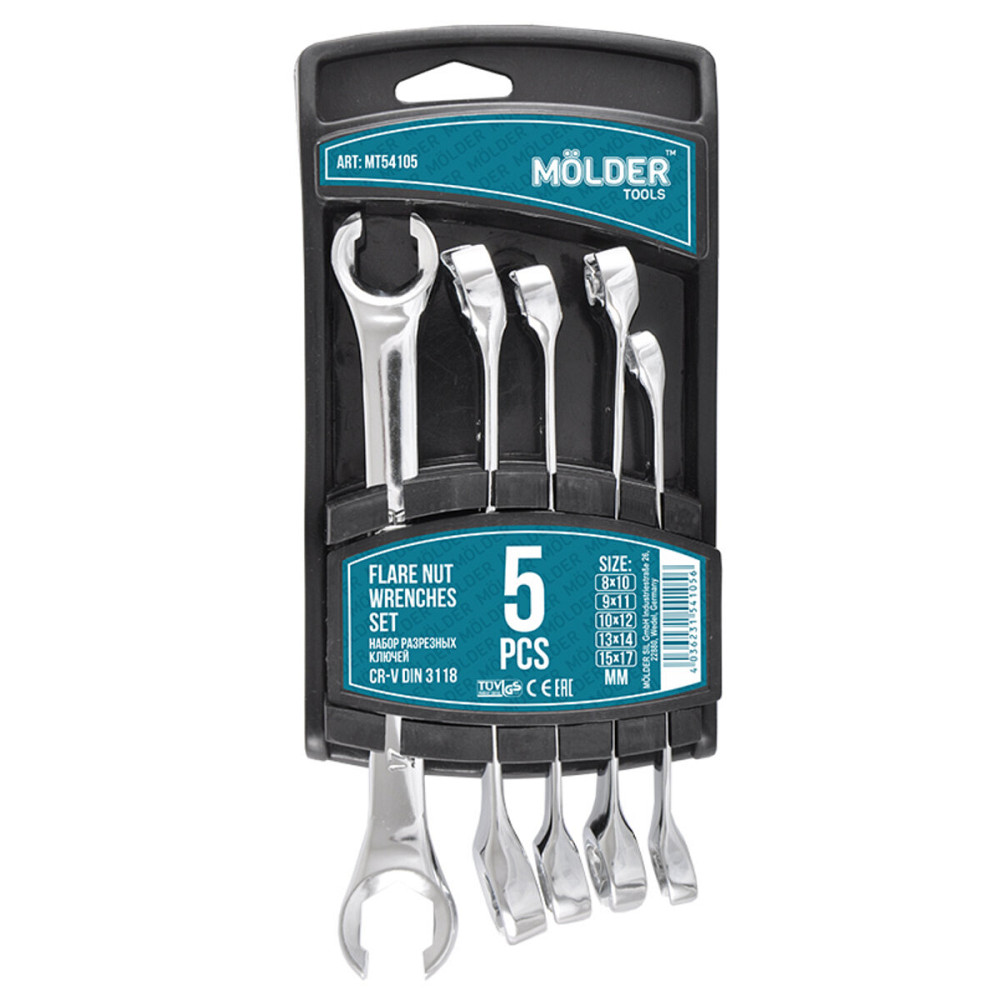 Набір ключів Molder CR-V розрізних, 5шт Київ - фото 1