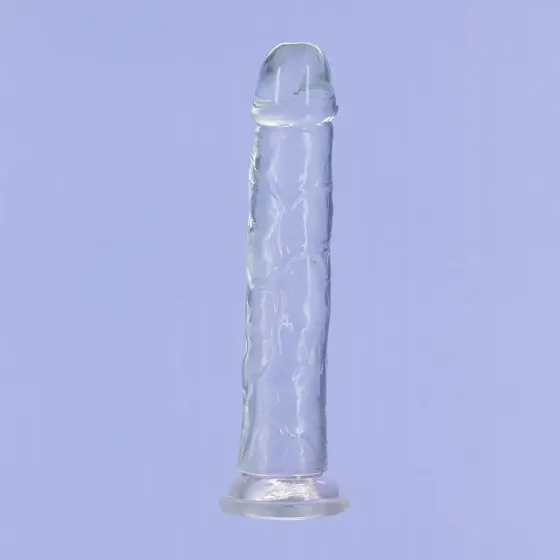 Прозрачный фаллоимитатор на присоске ADDICTION Vertical Dong 9″, вибропуля в подарок Львов