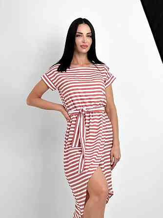 Літня сукня міді на запах "Lady" оптом | Розпродаж моделі Київ