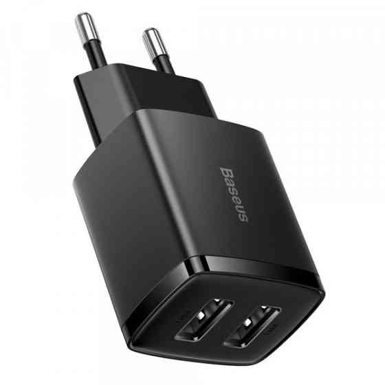 Зарядний пристрій 2xUSB 10.5W (USB-A) Чорний Baseus (CCXJ010201) Киев