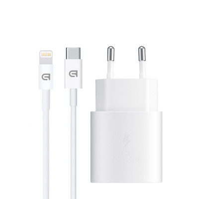 Зарядний пристрій Armorstandart AR-TA800W USB-C 25W White + cable USB-C to Lightning (ARM77719) Вінниця - фото 1