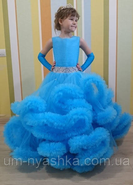 Пышное платье Облачко МОРСКАЯ ВОЛНА на 4-5, 6-7, 8-9 лет Кривой Рог - изображение 1