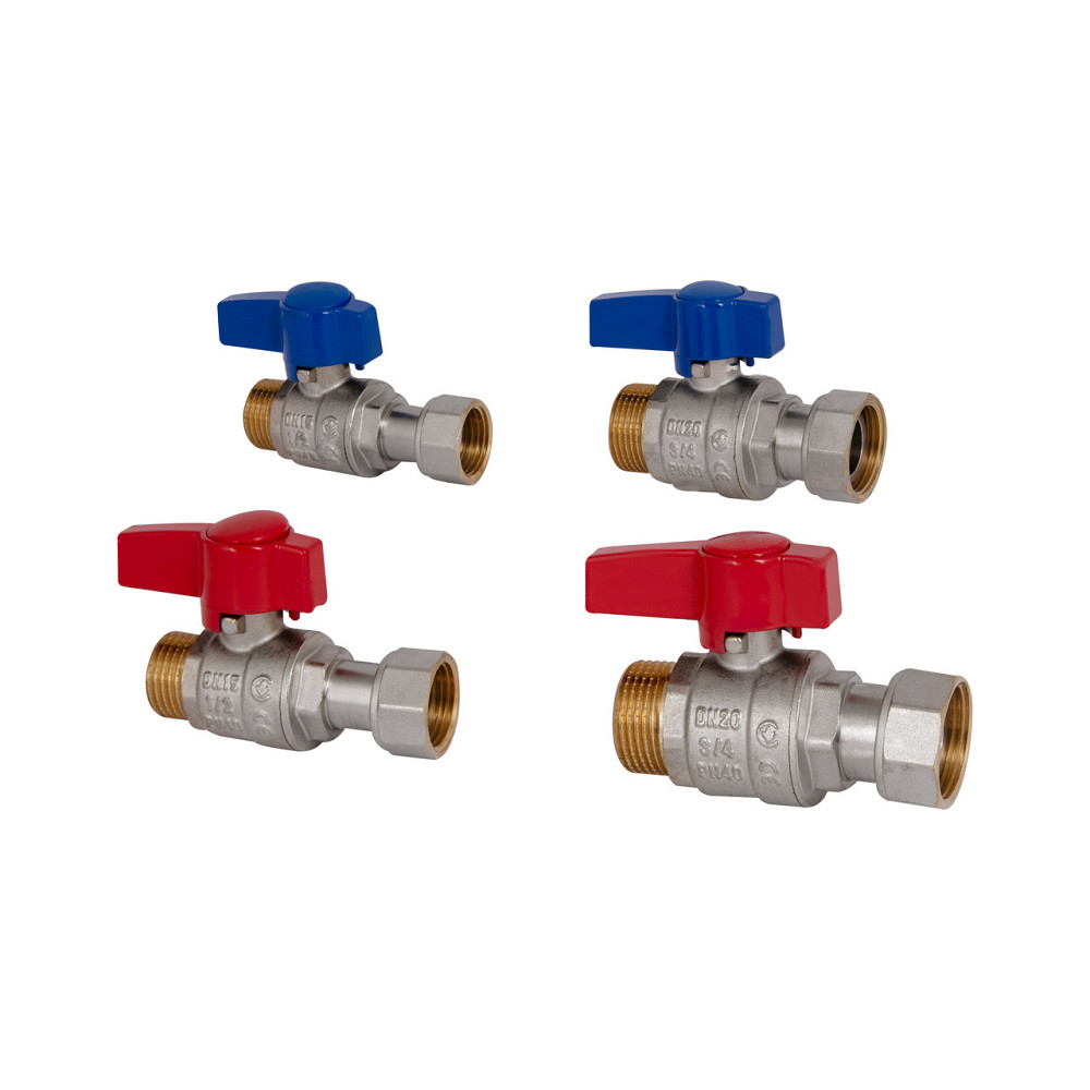 Комплект прямих кранів Thermo Alliance Standart 1/2" ВН -3/4" ВЗ з накидною гайкою для під'єднання котла TAS262RBW1520 Київ - фото 20