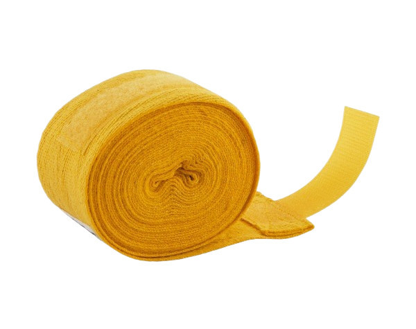 Боксерські бинти для рук PowerSystem Boxing Wraps жовті 4 метри Київ - фото 3