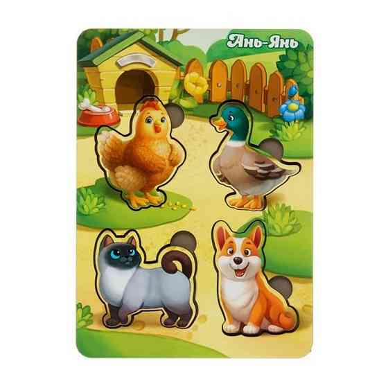 Деревянный пазл-вкладыш 