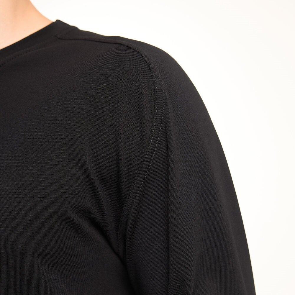 Черный мужской лонгслив Pobedov Dune. Черная мужская кофта из кулира Киев - изображение 8