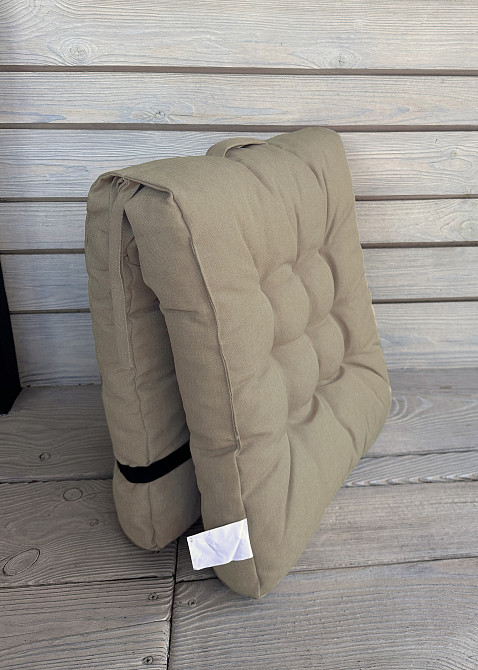 Подушка для стільців (50x120х8 см) подвійна Decorator Sawana колір бежевий 84-140 Київ - фото 3