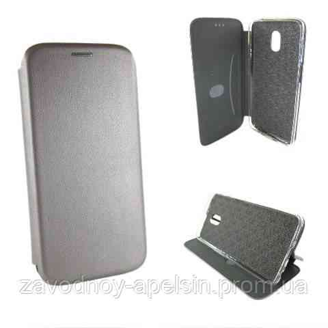 Чехол книжка Подставка Meizu M6s (серый) Одесса