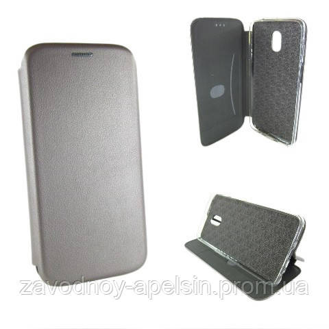 Чехол книжка Подставка Meizu M6s (серый) Одесса - изображение 1