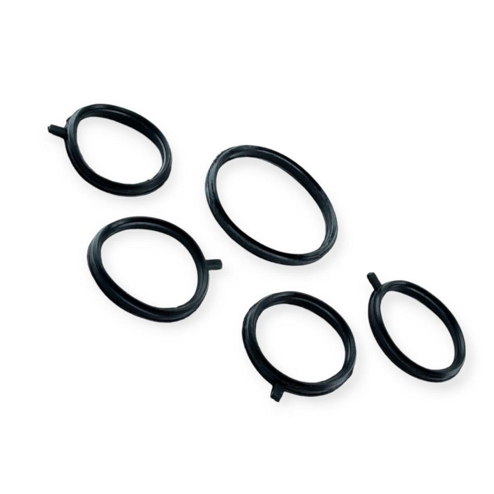 Прокладка и дроссельной заслонки 21126, 11194 Е-Газ (16 кл) резина (к-кт 5 шт) Завод ресивера Мукачево - изображение 1