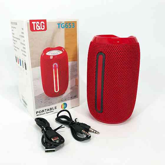 Акумуляторна переносна колонка TG653, Світломузична портативна колонка, Музичні колонки для вулиці ME-62 Івано-Франківськ