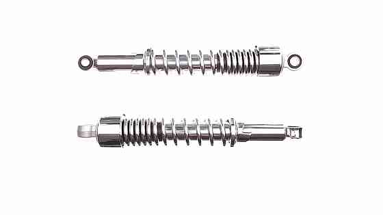 Амортизатори (пара) мотоцикл Ява 345mm, регульовані (хром) Мукачево