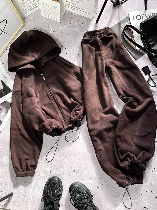 Стильный женский костюм двойка двусторонний полар-флис 46/48 Одесса - изображение 7