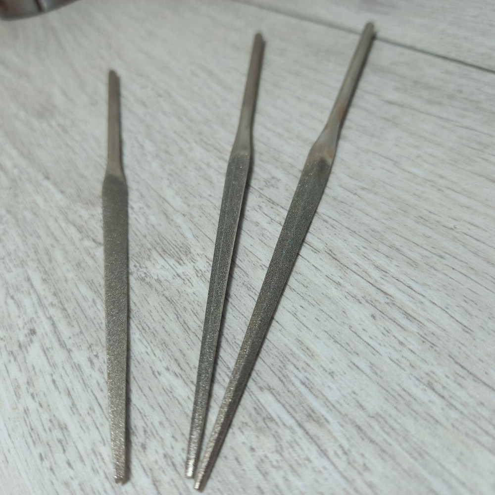 Надфіль алмазний тригранний - точний інструмент для обробки металу, кераміки, скла та каменю Харків - фото 3