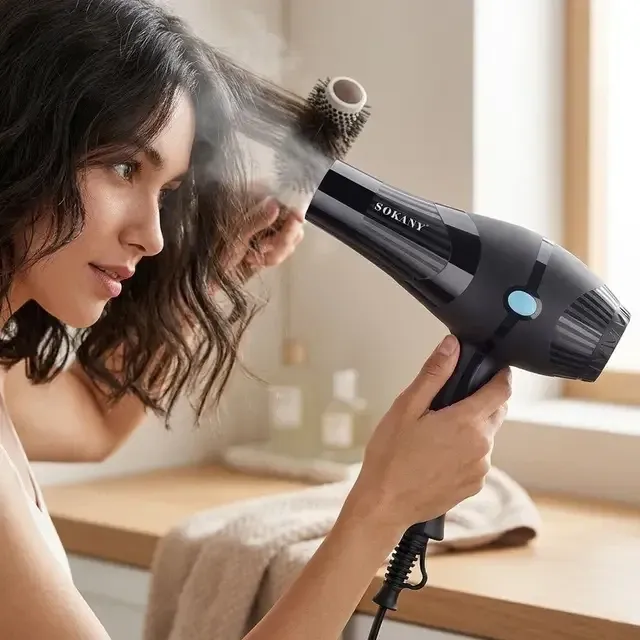 Фен для волосся SK-14042 складний, іонізація, 2 швидкості, 3 режими, компактний, дорожній, насадки Одеса - фото 2