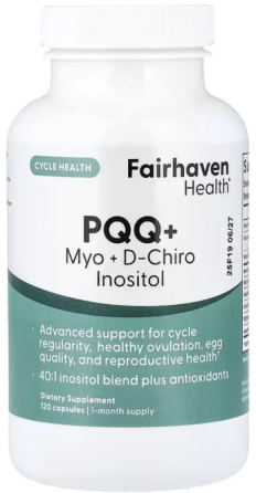 PQQ мио-инозитол и де-хироинозитол Fairhaven PQQ + Myo + D-Chiro Inositol Plus 120 капс Киев