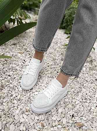 G.S.V. Кеди жіночі G.S.V. L8 білі (весна-осінь, шкіра натуральна) (4475) Коломыя