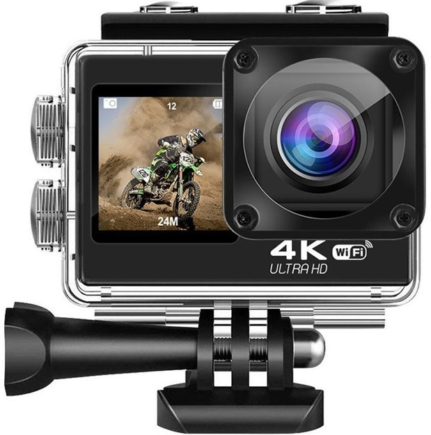 Екшн-камера водонепроникна спортивна CSZ-Q60AR 9464 з пультом, чорна Винница - изображение 1