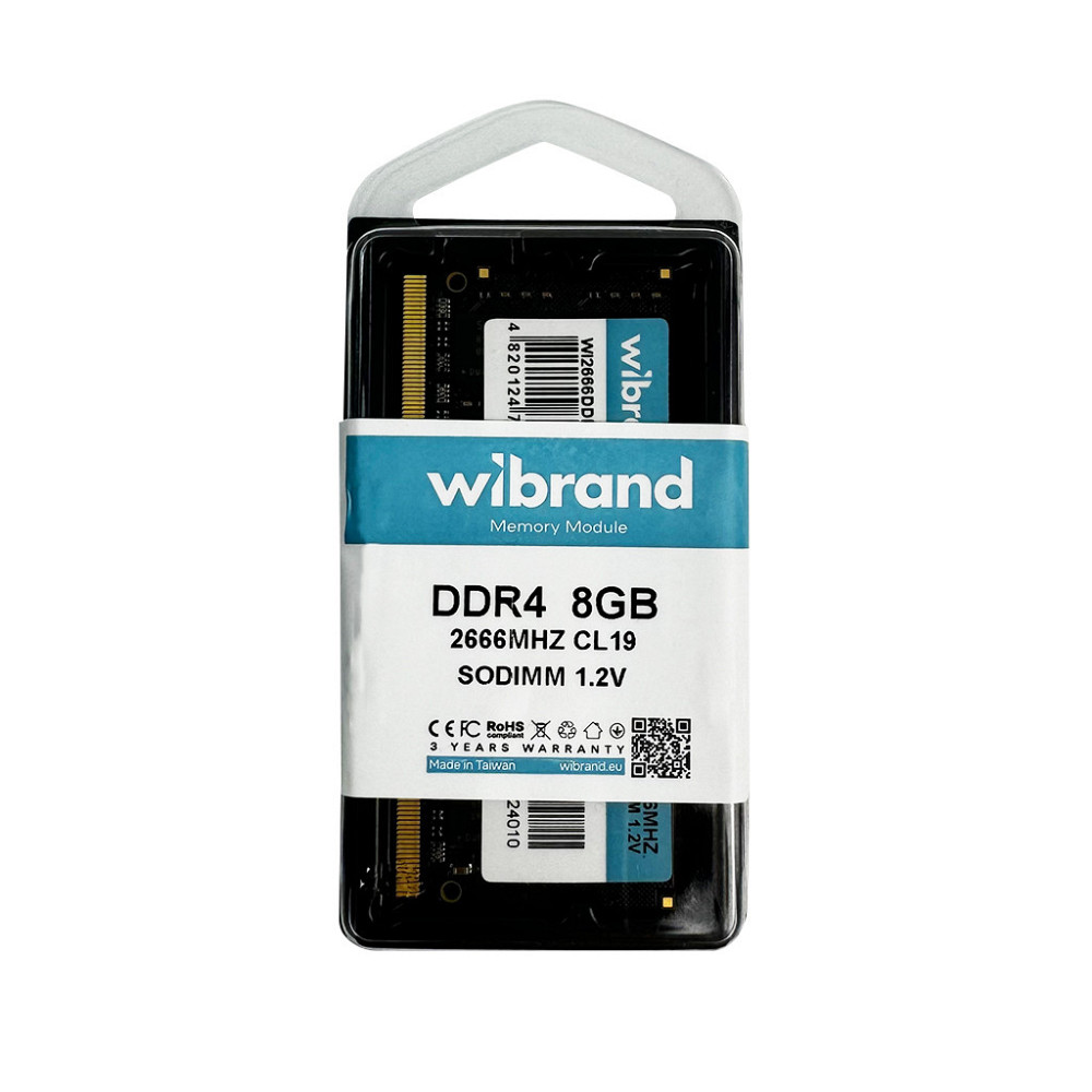 Оперативна пам'ять DDR4 Wibrand 8GB 2666MHz CL19 SODIMM Київ - фото 7