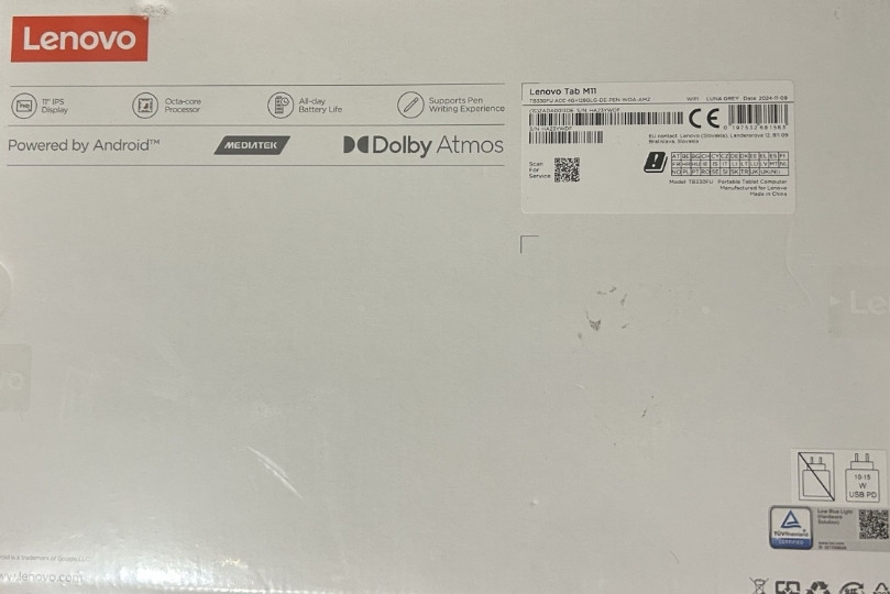 Планшет Lenovo Tab M11 TB330FU 4/128  Luna Grey + Pen + чехол. Харьков - изображение 6