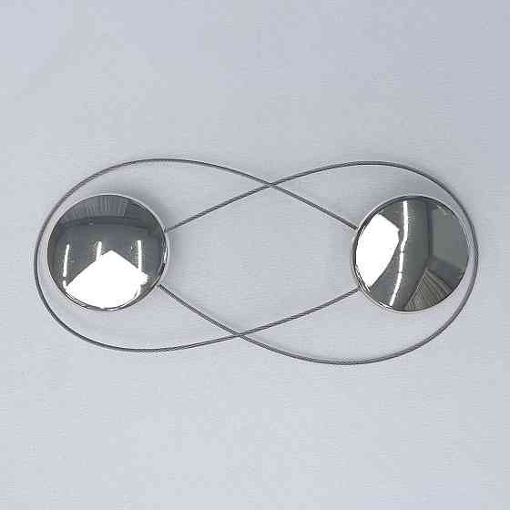 Магниты для штор и гардин Круг 2 шт Серебристый (81-295) Киев