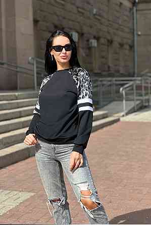 Женский свитшот со вставками 