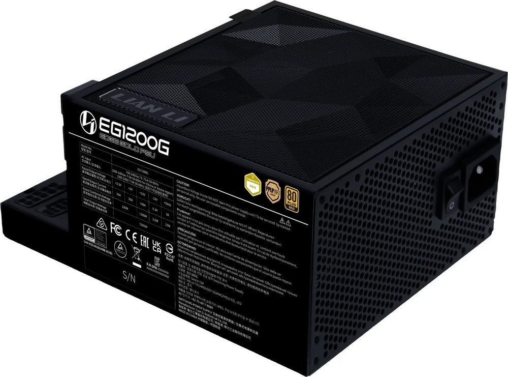 Блок питания Lian Li Edge Gold 1200W Black with Hub, EU Cord (G9P.EG1200G.BH00.EU) ( 18365 ) Харків - фото 3