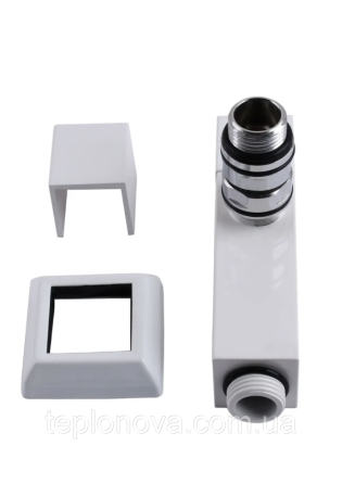 Крани Білі для рушникосушки LUX Solomon 1/2" White LUX Чернівці