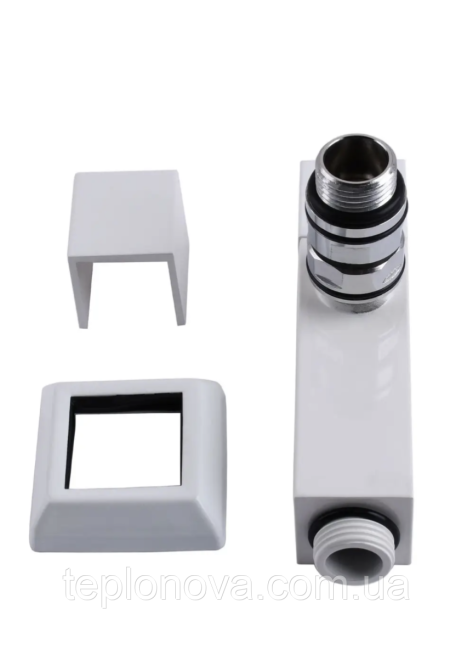 Крани Білі для рушникосушки LUX Solomon 1/2" White LUX Чернівці - фото 2