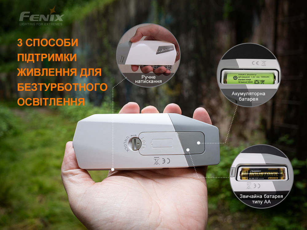 Фонарь ручной с автономным питанием Fenix E-STAR Киев - изображение 9