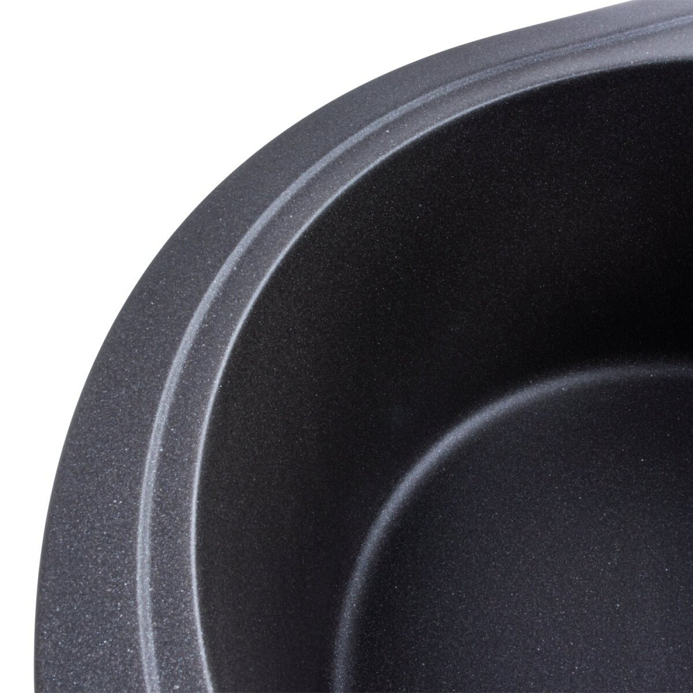 PLATINUM Гранітна мийка для кухні Platinum 5847 ONYX матовий Моріон Київ - фото 5