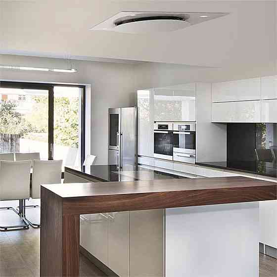 Secret Service потолочная вытяжка вытяжка 220W сенсорное стекло LED белый белый (Германия, читать описание) Ровно