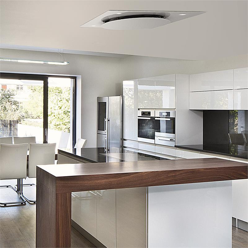 Secret Service потолочная вытяжка вытяжка 220W сенсорное стекло LED белый белый (Германия, читать описание) Ровно - изображение 1