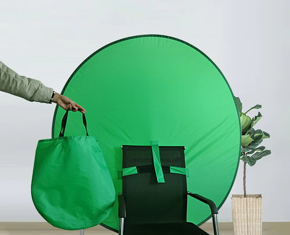 Хромакей на спинку стульчика круглый 140см зеленый синий AC Prof 4607 Киев - изображение 4