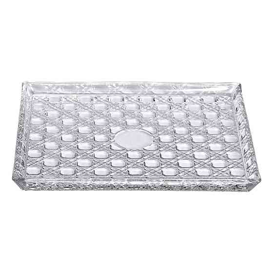 Скляне блюдо для закусок Lirmartur 24,5x20,5 см Київ