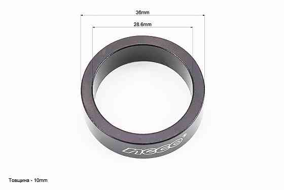 Кільце вилки 1-1/8 h10мм, чорне Киев