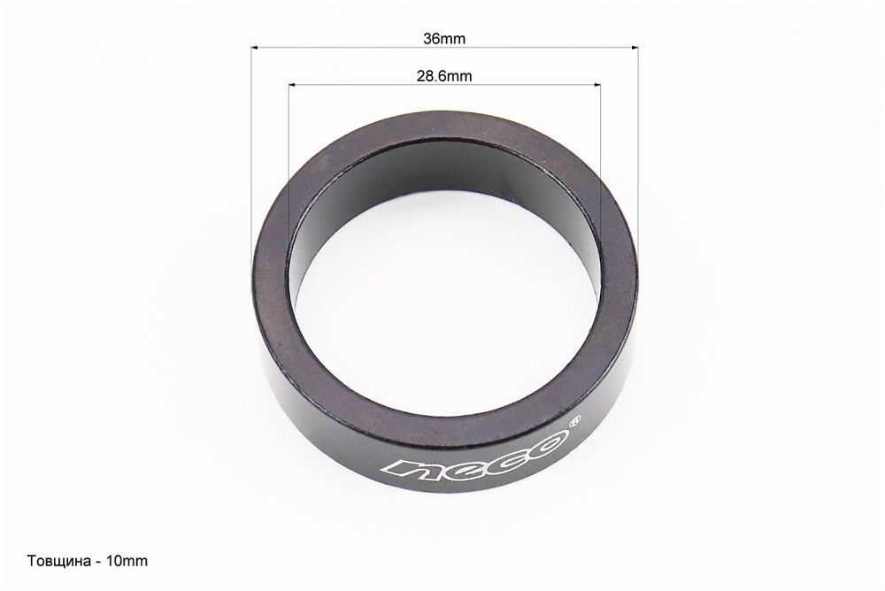 Кільце вилки 1-1/8 h10мм, чорне Киев - изображение 2