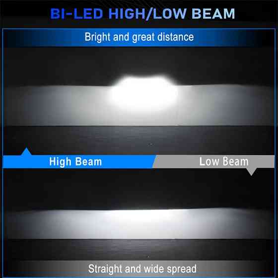 Туманки 2.0" Bi-LED Fog Projector Lens 6000K For Toyota Corolla Sienna C-HR Fortuner Харків